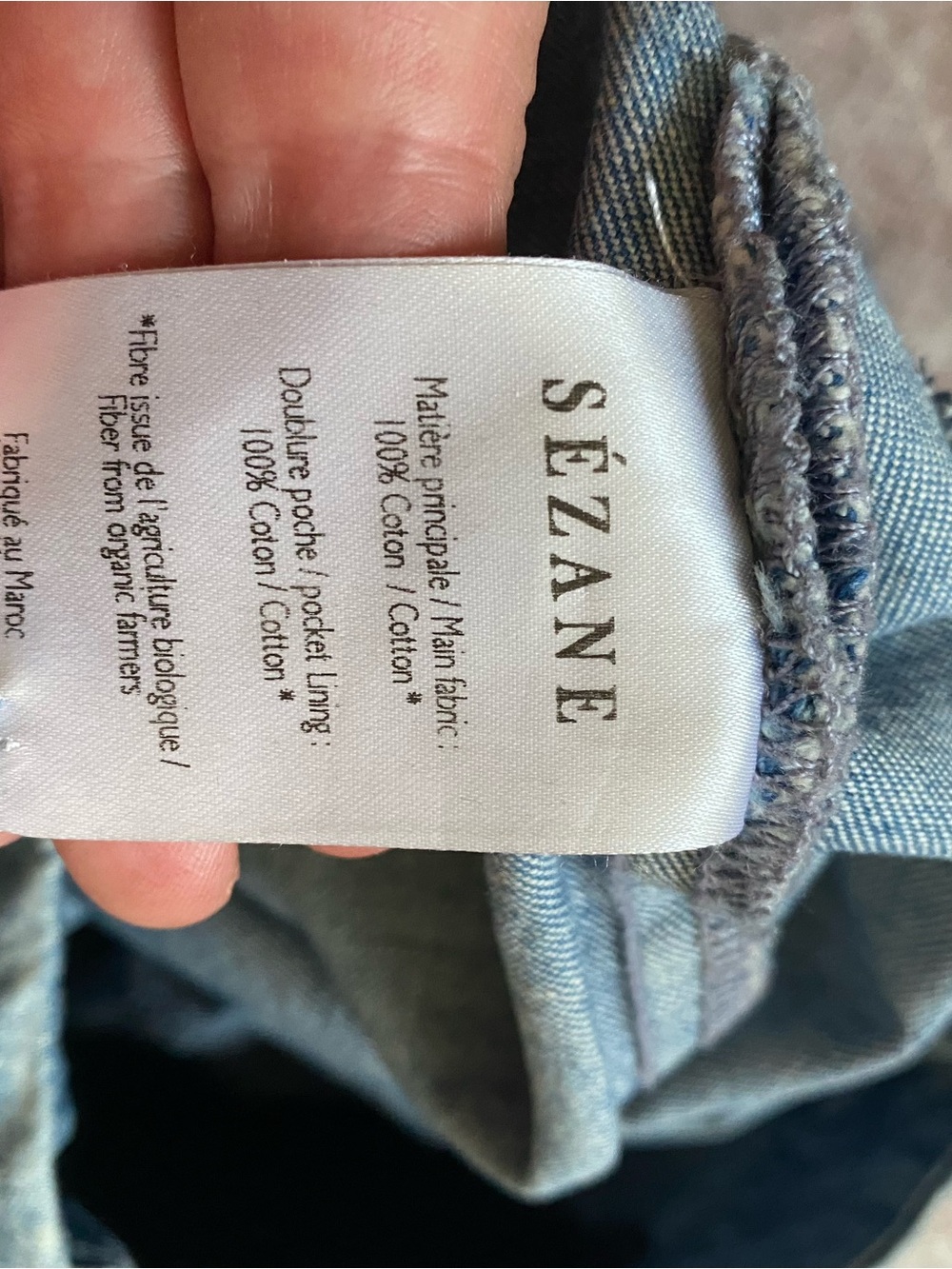 SEZANE Martin Pant in Chambray Sz 38 - Picture 6 of 9